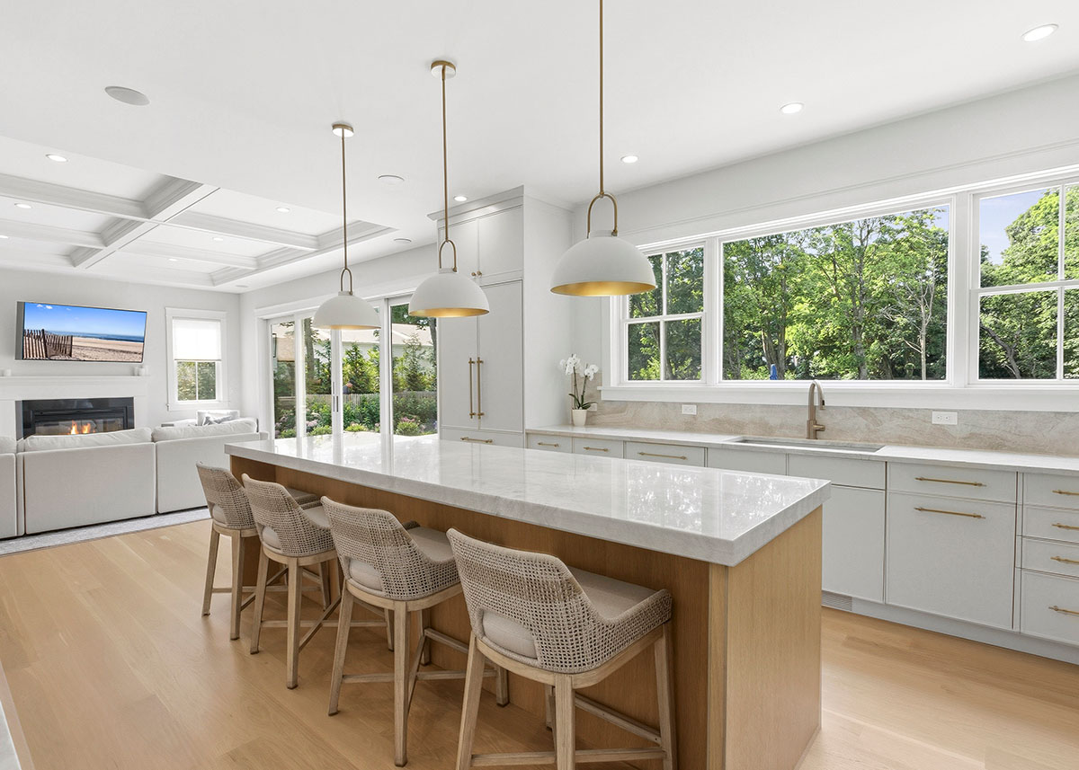 Westhampton05_Second_Shoot_10 Kitchen dining area - Westhampton Custom Model Home - Modular Luxury
