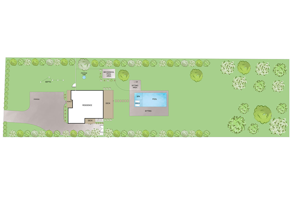 Westhampton16_Site_Plan Full-lot - Westhampton Custom Model Home - Modular Luxury